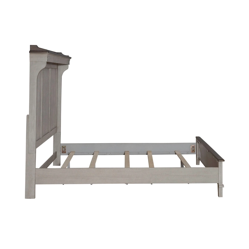 Ivy Hollow Weathered Linen King Mantle Bed