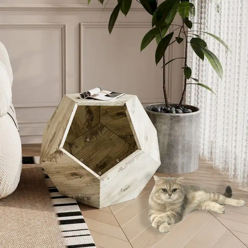 25.98 Shaped Modern Pet Furniture Cat Kennel Side Table