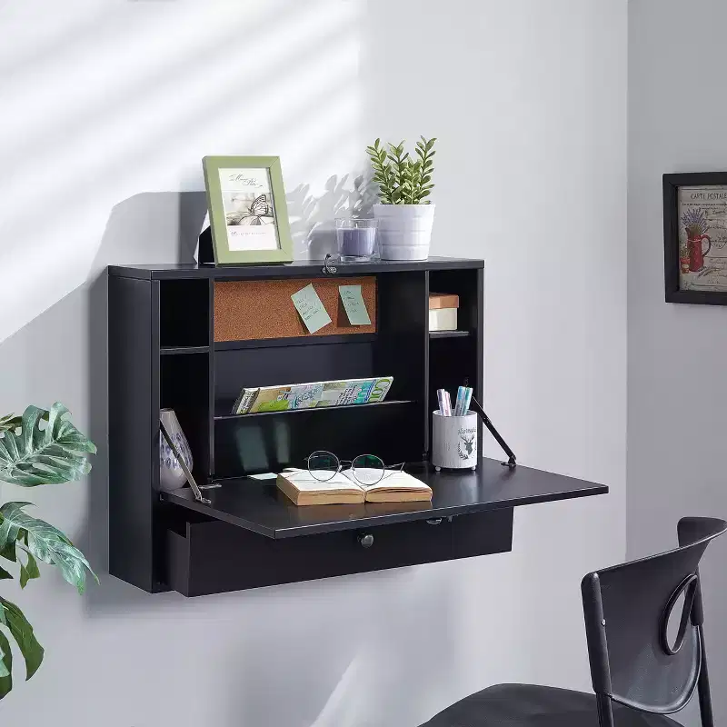 Wall Mount Laptop Desk - Black - SEI