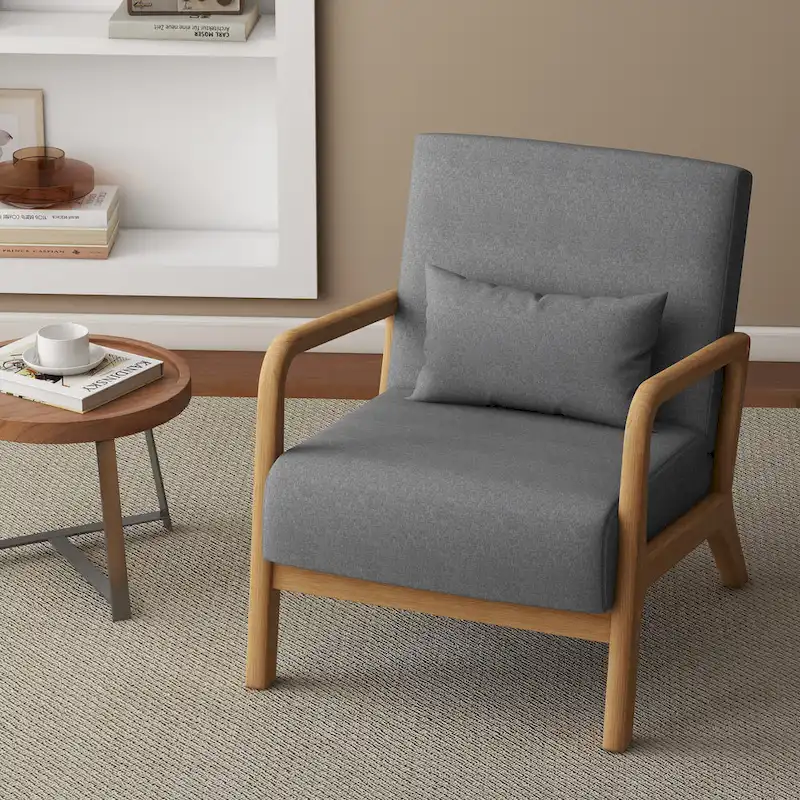 Upholstered Arm Chair with Cution Modern Side Accent Chairs - 25.8