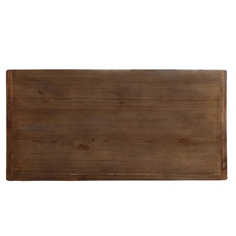 Furniture of America Tays Rustic Brown 60-inch Solid Wood Counter Height Table