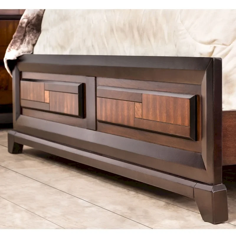 Furniture of America Sigh Rustic Walnut Solid Wood 3-piece Bedroom Set