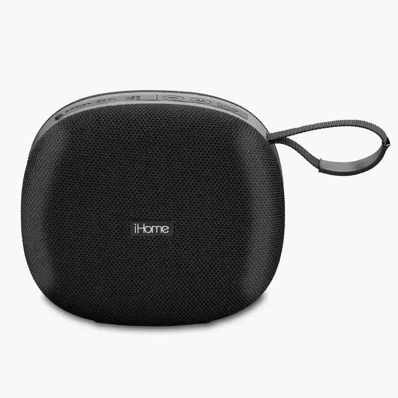 iHome Splash Resistant Bluetooth Speaker with FM Radio - Black (iBT330)