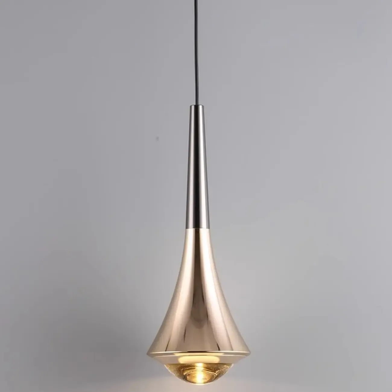 Bedside Metal Pendant Light with Third Gear Dimming