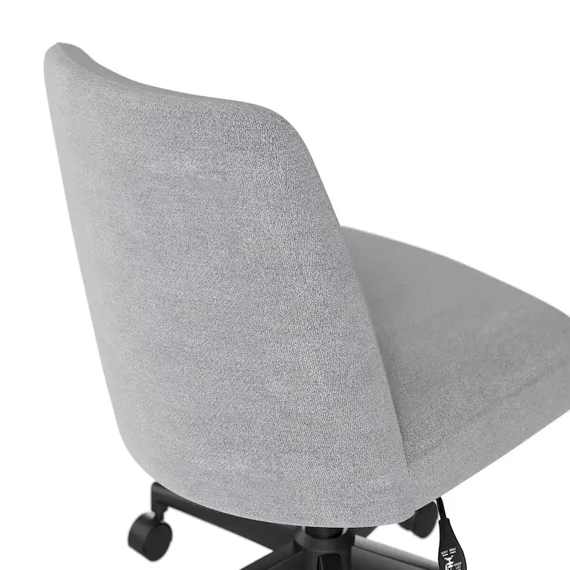 Bush Furniture Serenity Mid Back Armless Office Chair with Wheels