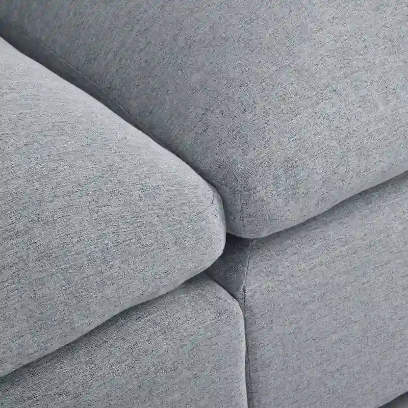 134.40 Modern U-Shaped 6 Seater Sectional Sofa with 2 Large Chaises, Removable Ottomans and Soft Cushions