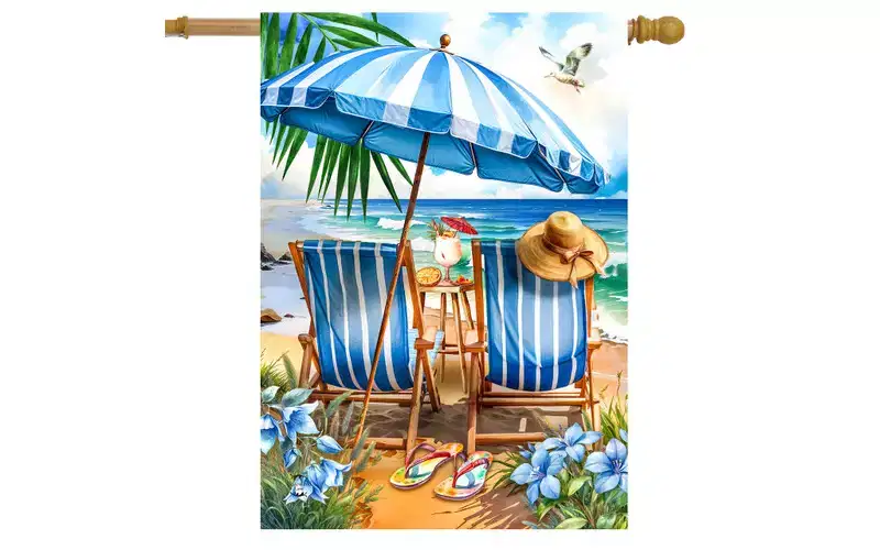 Briarwood Lane Summer House Flag 40x28 For Outdoor Beach Chairs For Summer House Flag