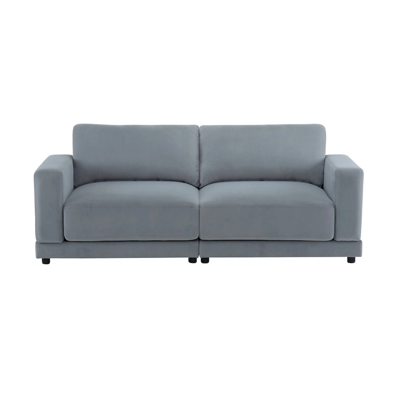 Christopher Knight Home - Grace 81 Modern Upholstery Sofa Loveseat with Square Arms