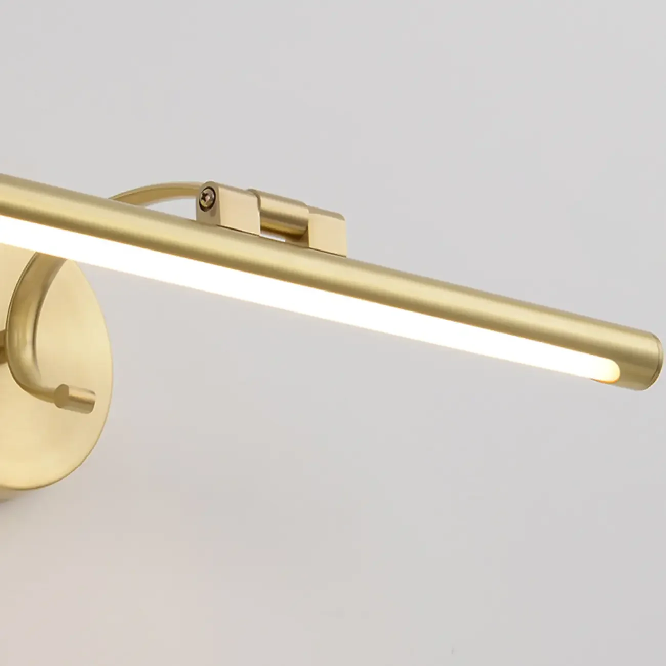 Arched Modern Gold Linear LED Vanity Light