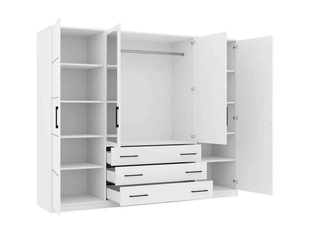 Wardrobe - Blanc (charnieres)