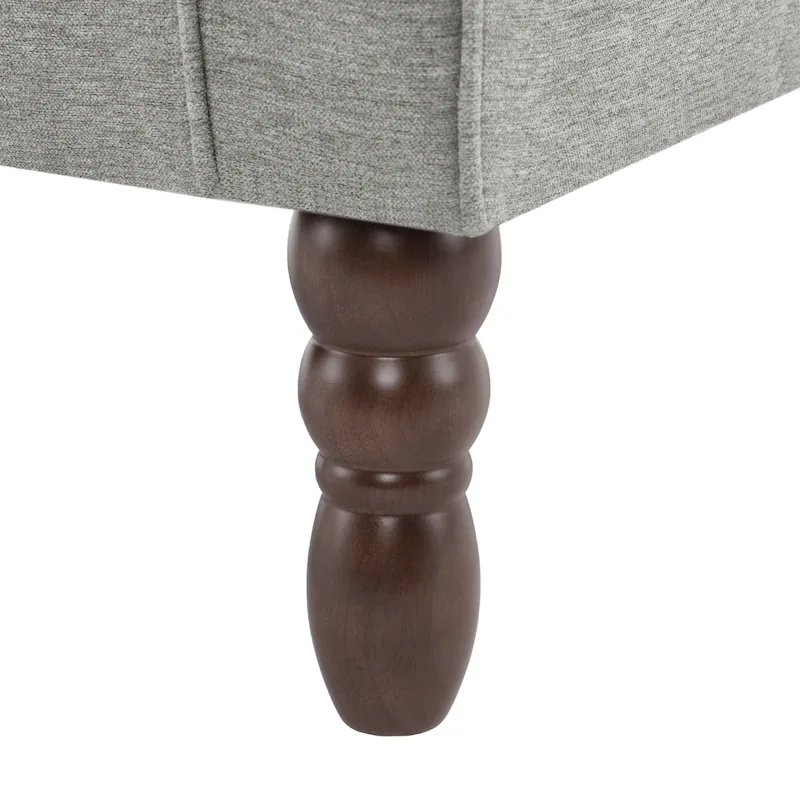 Button-Tufted Accent Chair Wingback Armchair - 38H