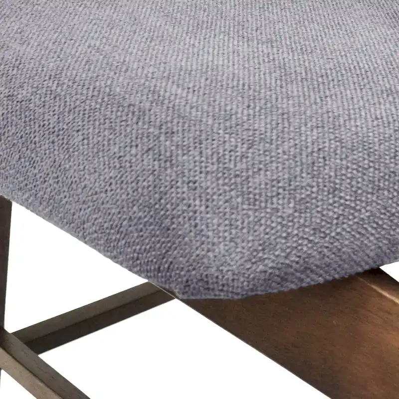Fabric rubberwood dining chair