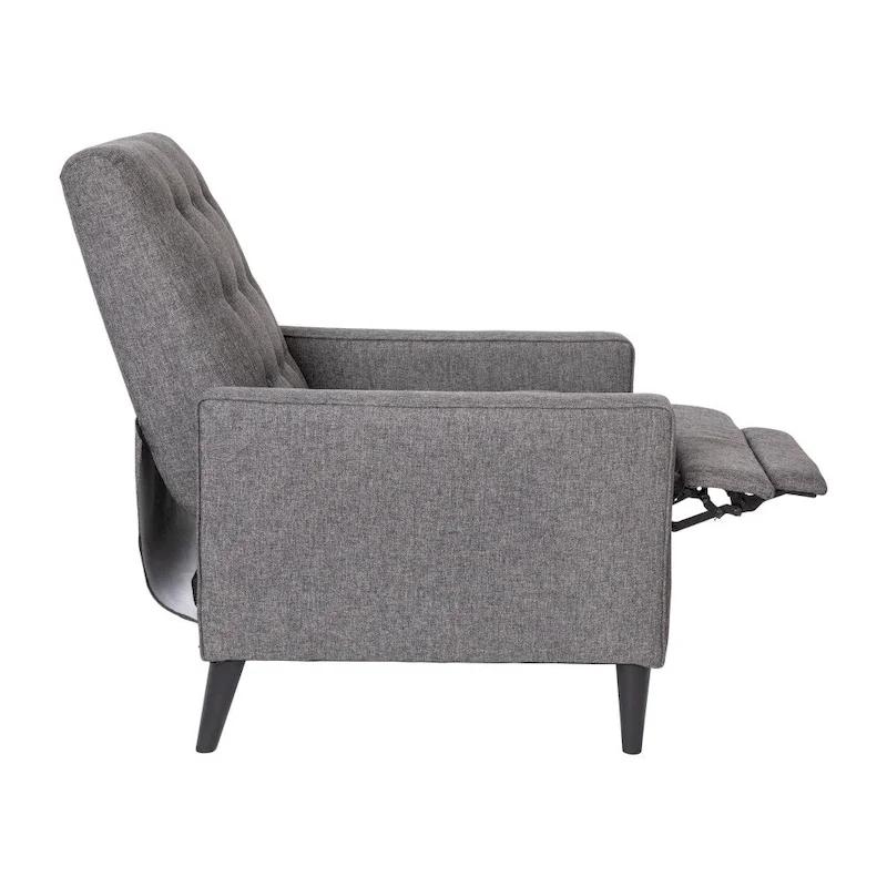 Pushback Recliner with Button Tufted Back