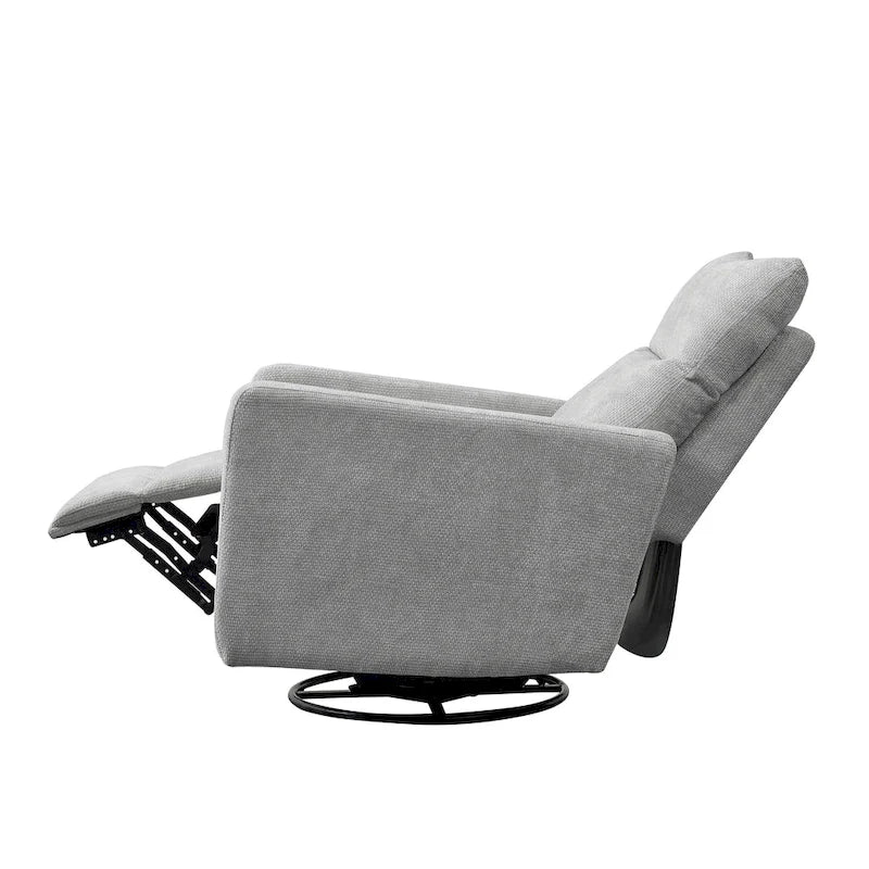 Olmas 33.5 W Power Swivel Glider Recliner with USB Charger Set Of 2