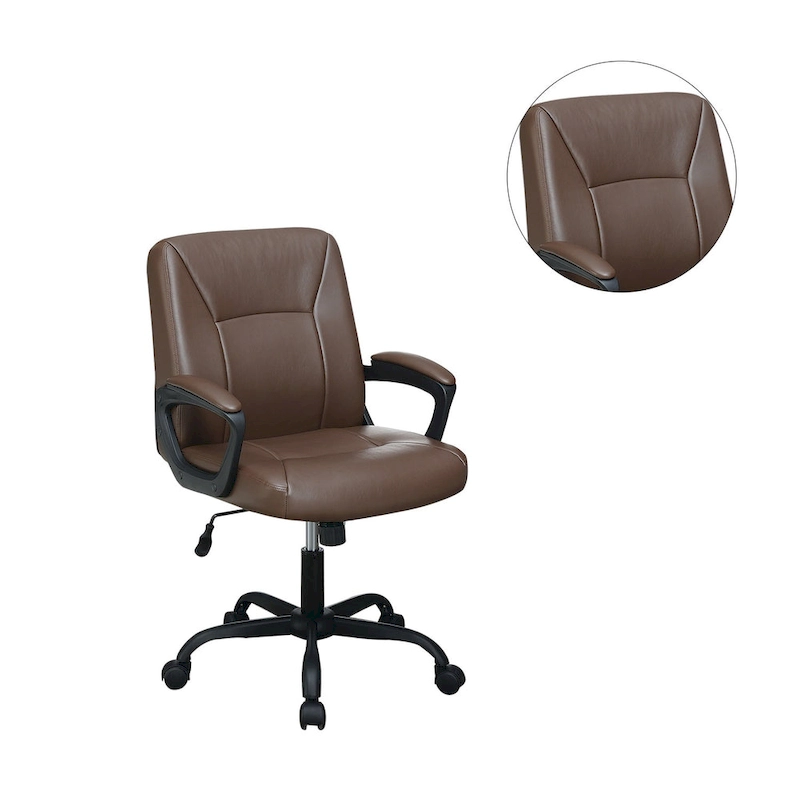 Adjustable Height Office Chair with Padded Armrests