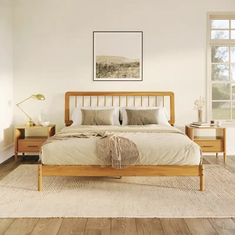 Middlebrook Designs Boho Solid Wood King Spindle Bed