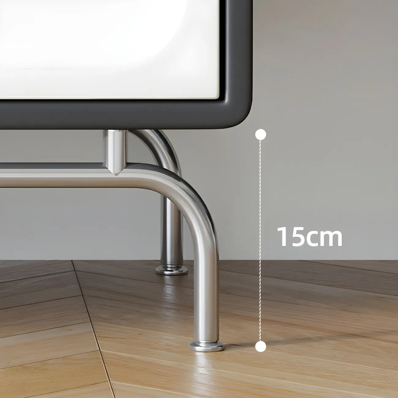 Stylish White Wooden Double Dresser with Soft-Close Drawers