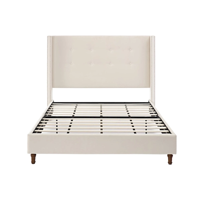 54 High Headboard Queen Peyton Upholstered Velvet Bed