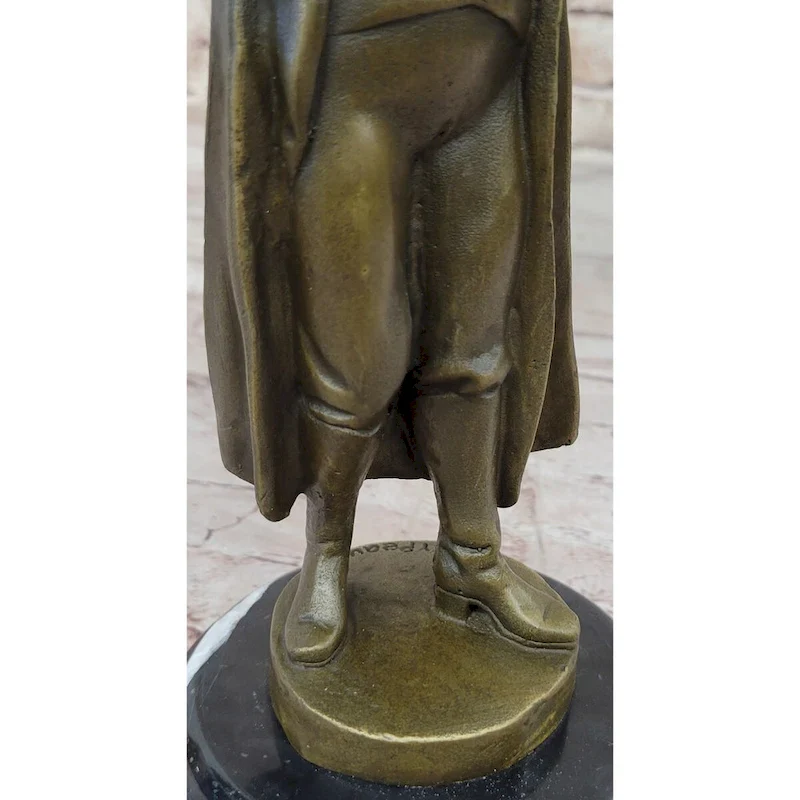 Art Deco Hand Made Lost Wax Method Napoleon Bronze Sculpture Figurine