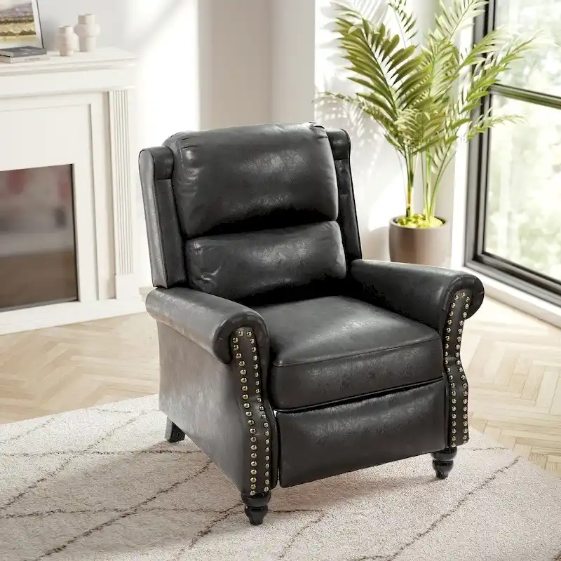 Modern Padded Seat Recliner Chair with PU Leather