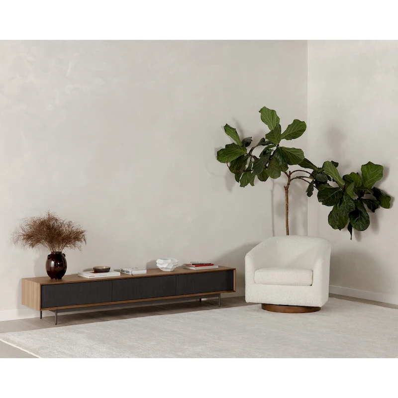 Aurelle Home Modern Upholsted Swivel Barrel Chair