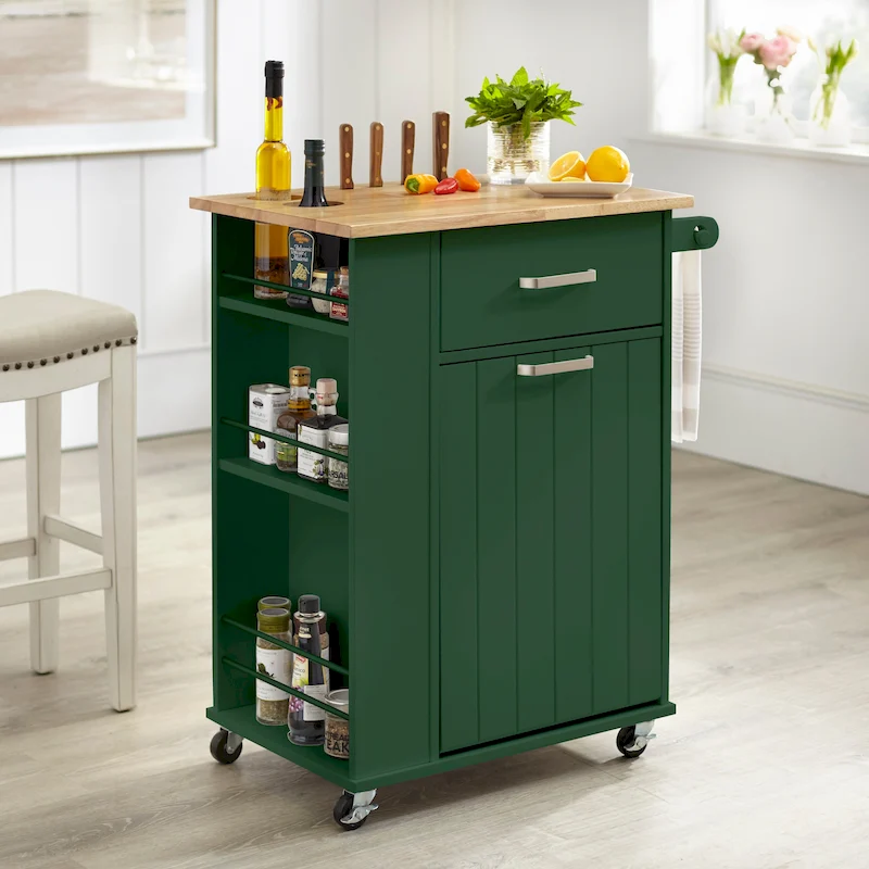 Simple Living Lima Rolling Kitchen Cart