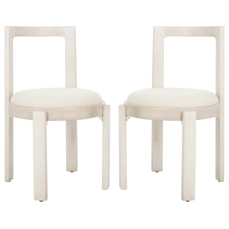 SAFAVIEH Home Estes 19-inch Round Dining Chair [SET of 2] - 20Wx21Dx33H
