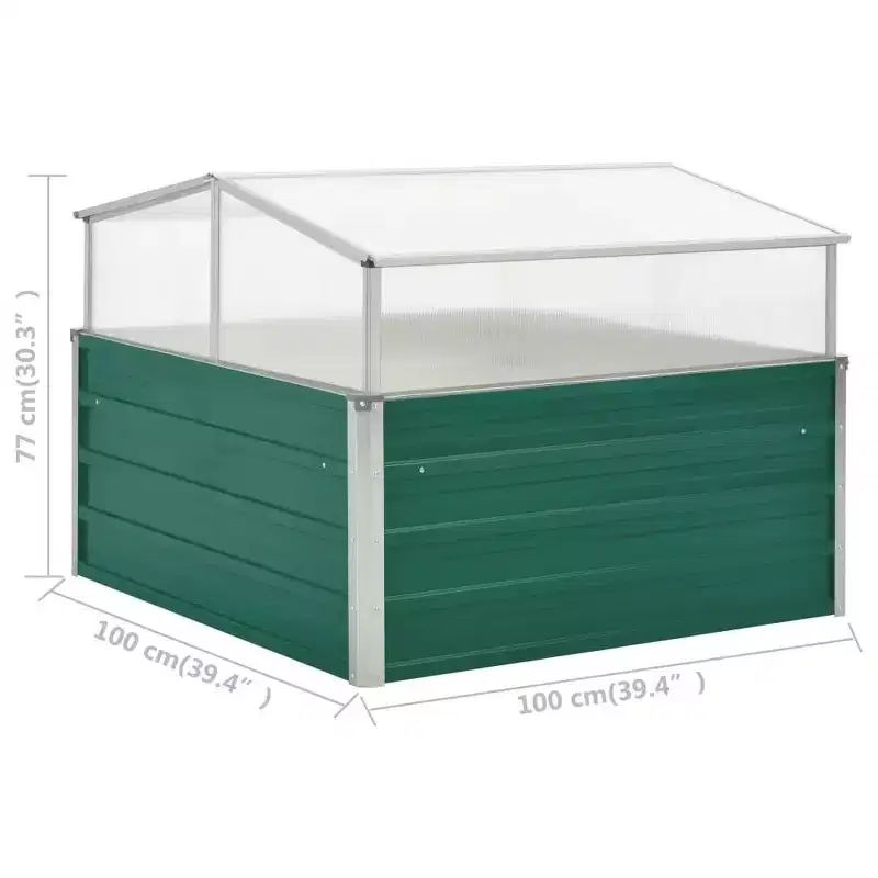 vidaXL Garden Planter Weathered steel Weathering steel 39.4x39.4x30.3 in