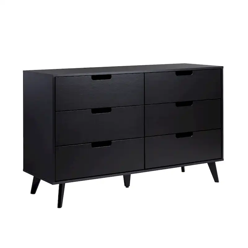 Middlebrook Designs Hans 6 Drawer Dresser with Cut Out Handles