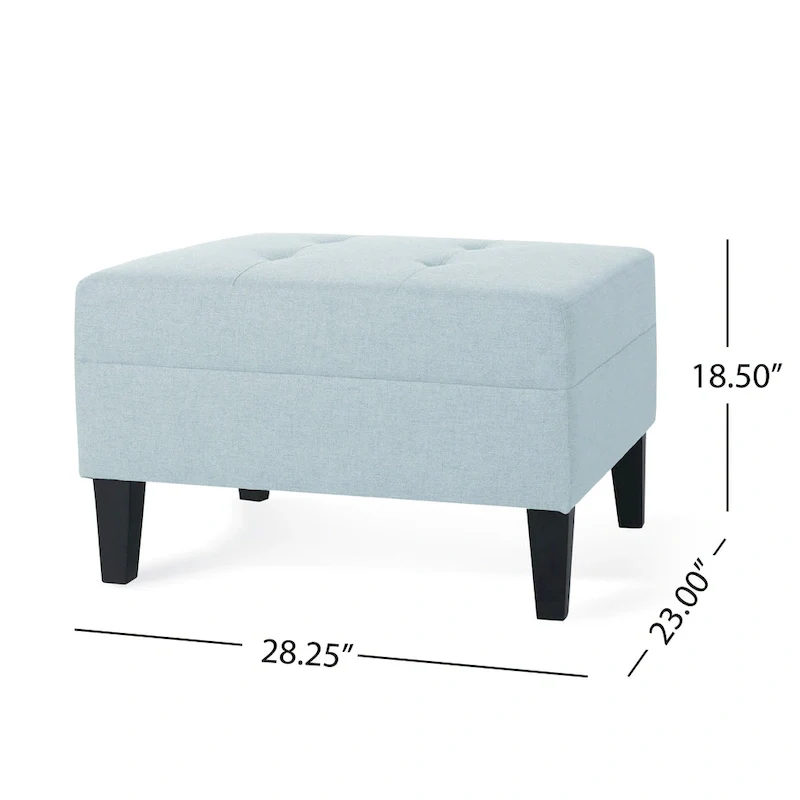 Tufted Fabric Ottoman
