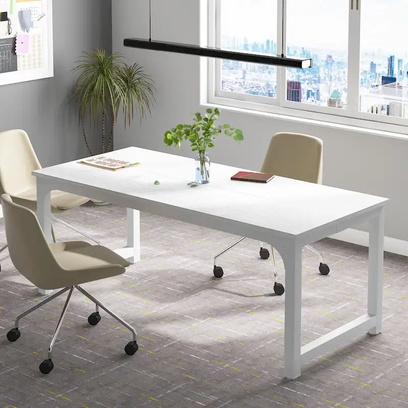 70.8 Large Computer Desk Conference Table with Thicken Frame