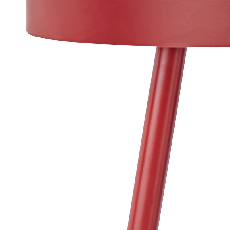 Paint-Dipped Round Tray-Top Side Table