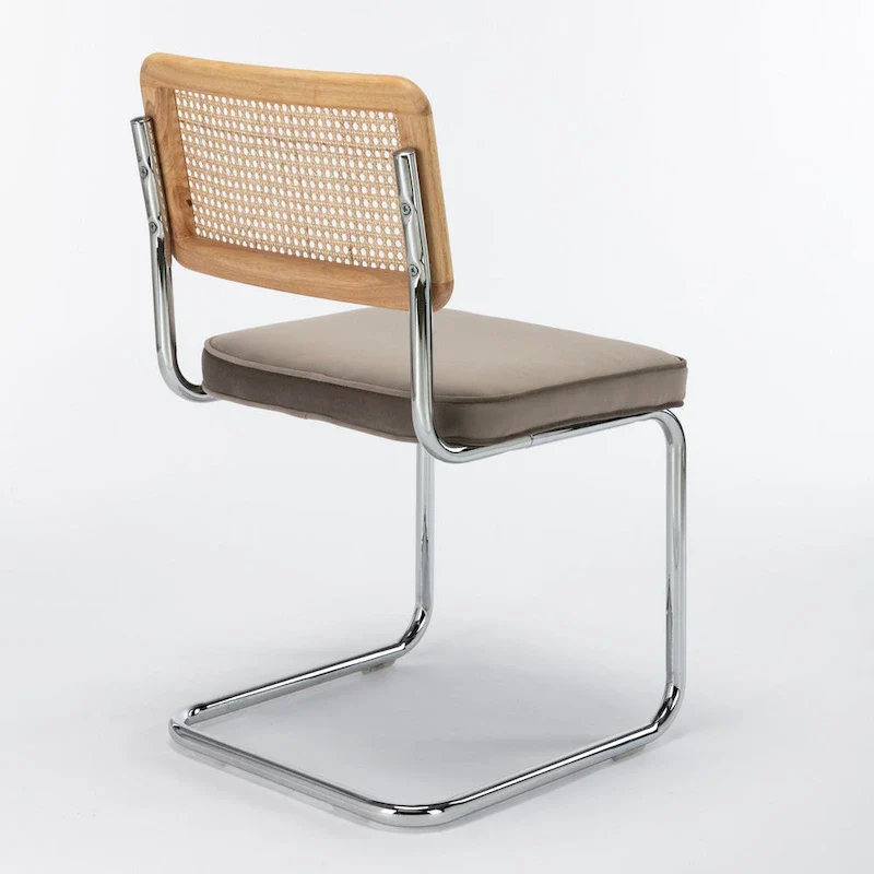 Latham Cane Back Velvet Side Chair (Set of 2)