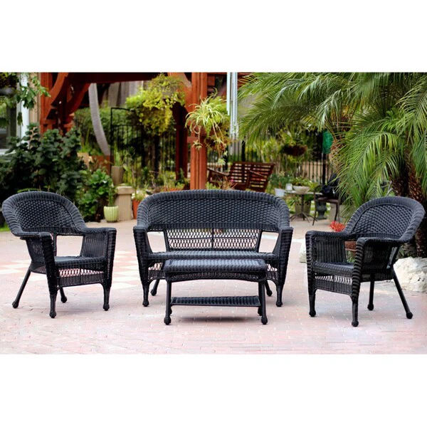Wicker Patio 4-piece Conversation Set