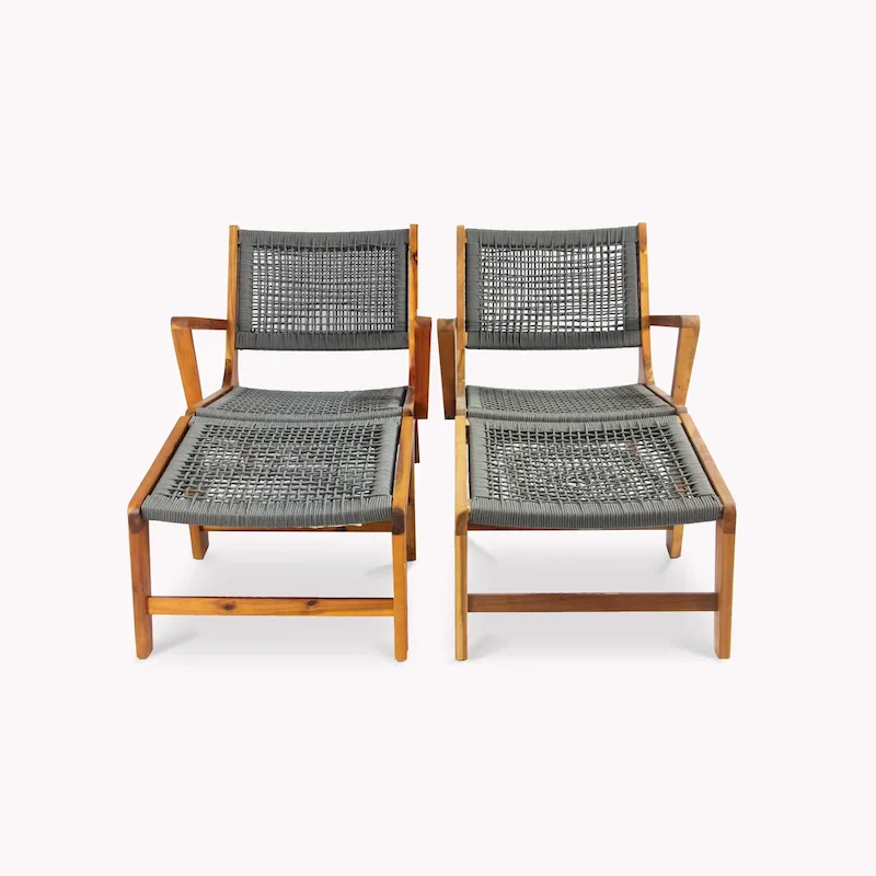 Twin Sevilla Rope Chair Set - N/A