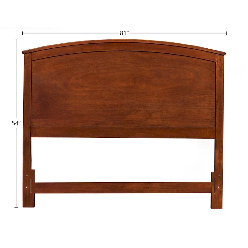 Mahogany Finish Wood Headboard