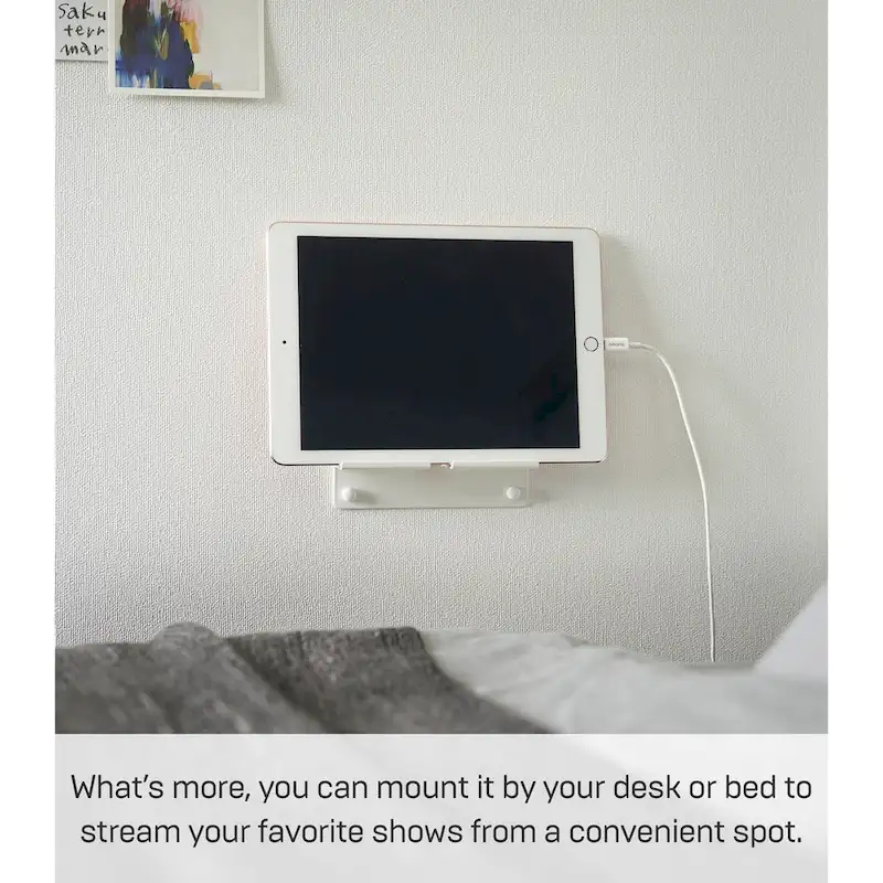 Yamazaki Home Wall-Mounted Phone Holder, Steel, Holds 2.2 lbs - L 1.26 x W 5.51 x H 1.3 inches