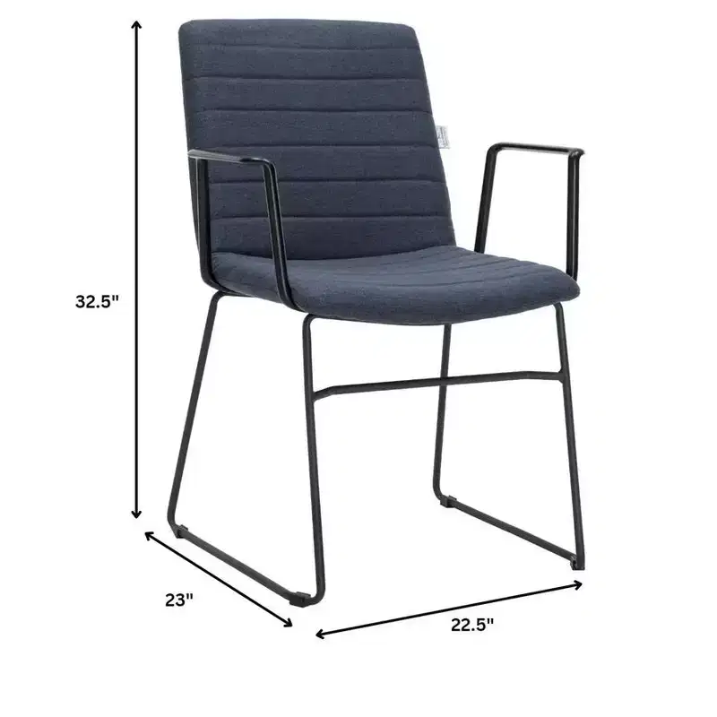LeisureMod Ergonomic Office Chair Upholstered in Leather/Polyester with Powder-Coated Stainless Steel Frame Padded Seat and Back Zylar Collection