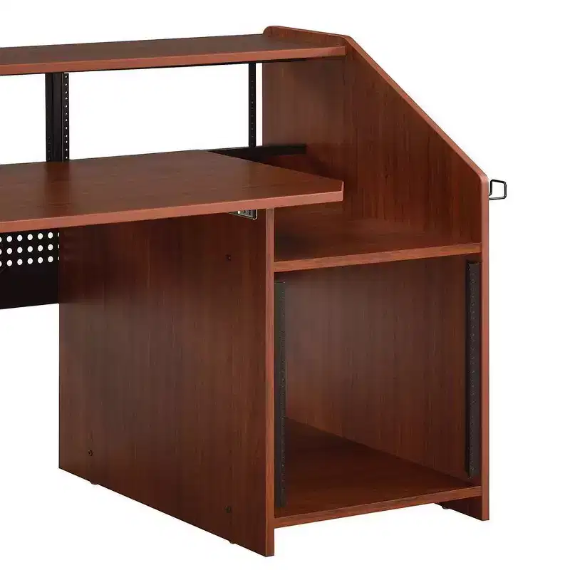 Annette 71" Decorative Bookshelf Natural and Black - Acme Furniture: Metal Frame, Wood Composite Surface, Open Storage Shelf