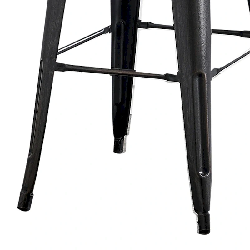 AC Pacific 30 Inch Metal Barstool Set of 2