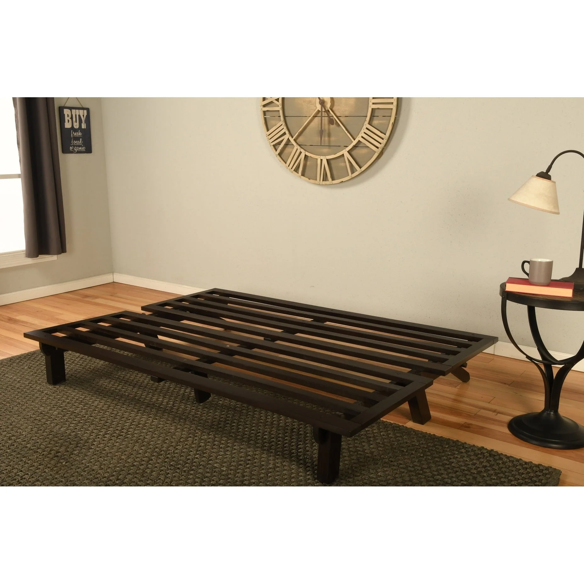 Somette Carson Futon Frame in Java Finish (Mattress not included)