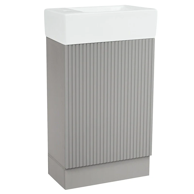 Bathroom Vanity Cabinet with Two-tier Shelf