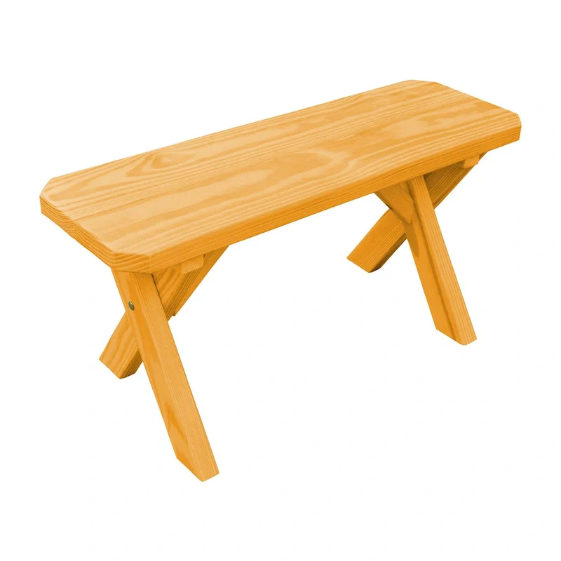 Pine 3' Crossleg Bench