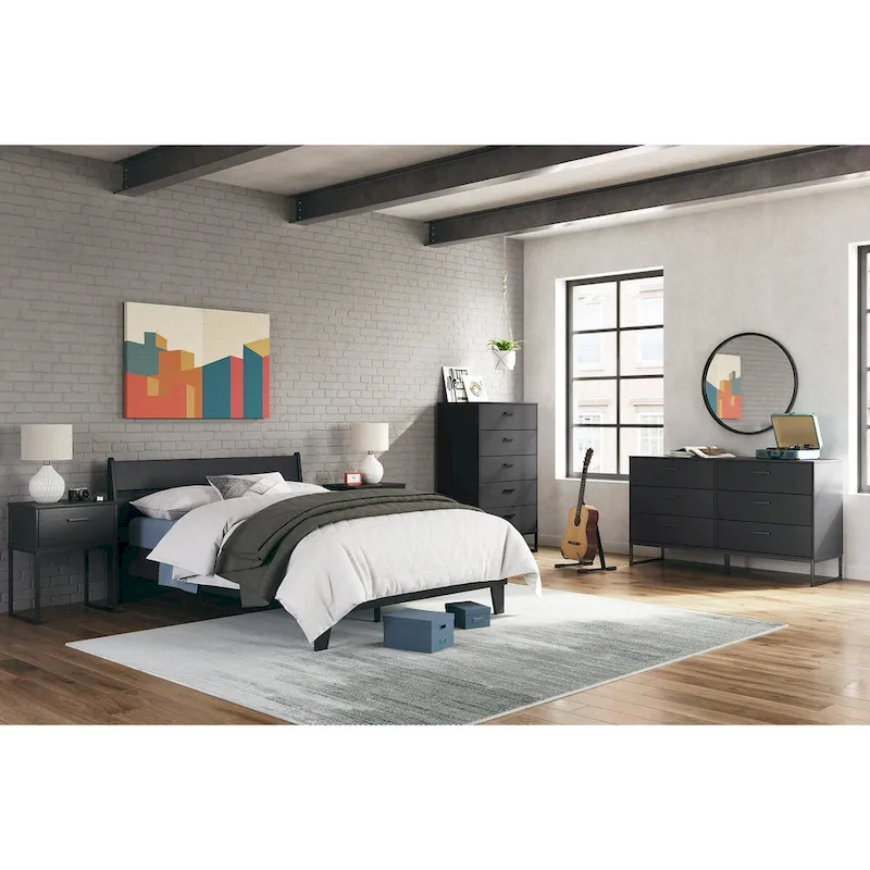 Socalle Black Chest of Drawers