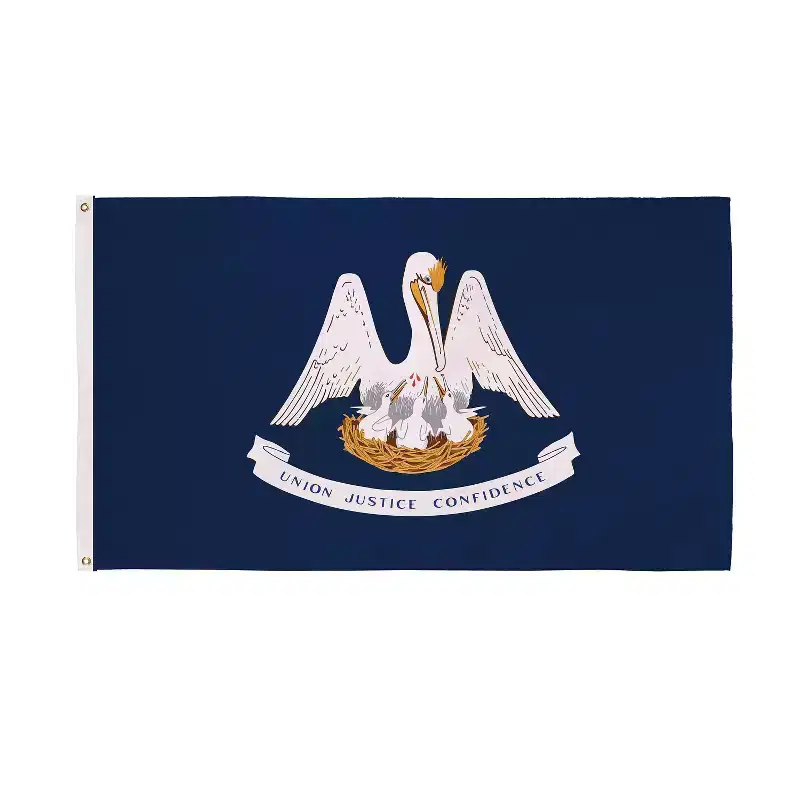 Evergreen Louisiana Flag 3x5 Foot, 3-Ply Double Sided Flag for Outside with Grommets, US State Flags for Outdoor Garden Patio, Indoor Wall Decor Flag