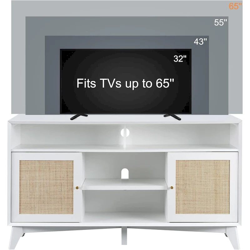 Mid Century Modern TV Stand, Highboy Entertainment Center, TV Console