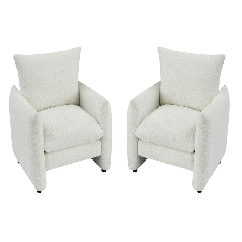 33-inch Modern Low-Profile Armchair with Plush Cushioning