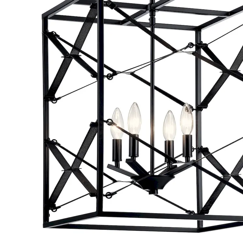 Kichler Lighting Sevan 4-Light Foyer Pendant Black