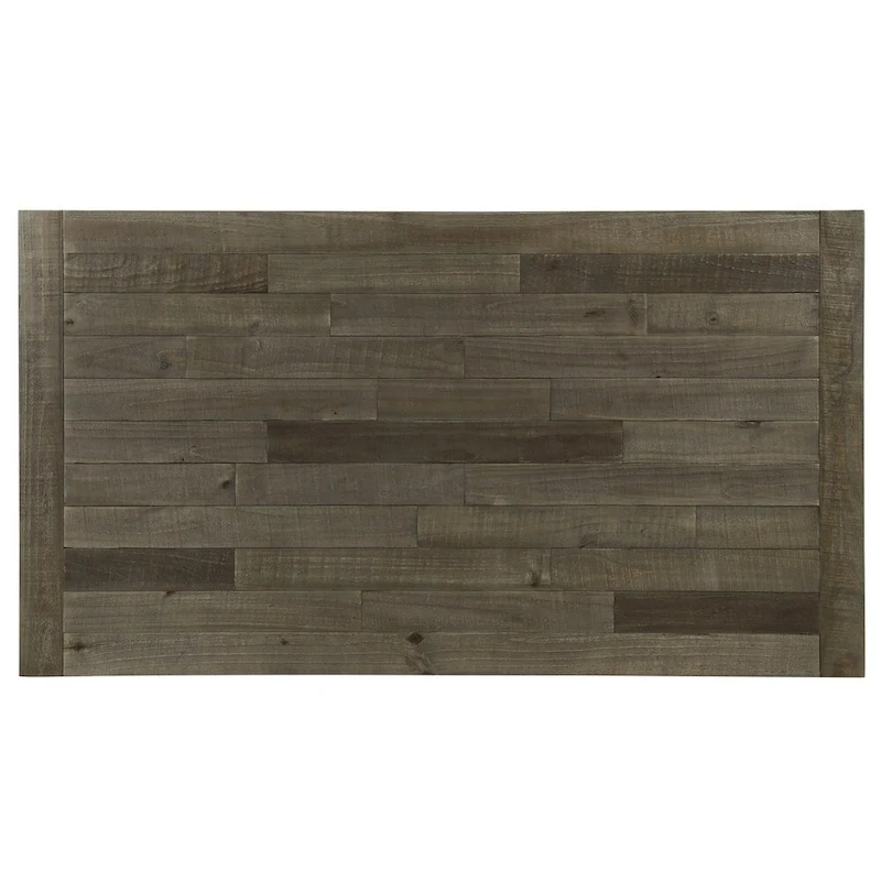 Roundhill Furniture Prato Blue and Brown Two-Tone Finish Wood Dining Table - N/A