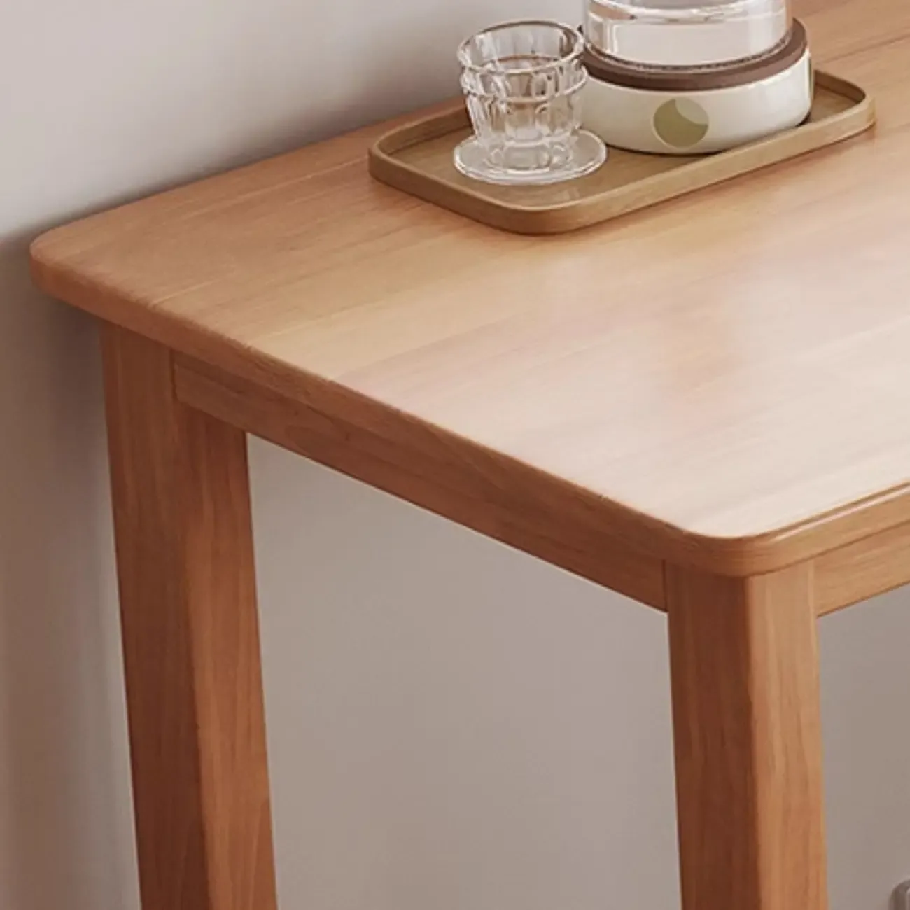 Modern Rubberwood Bar Tables with Trestle Base